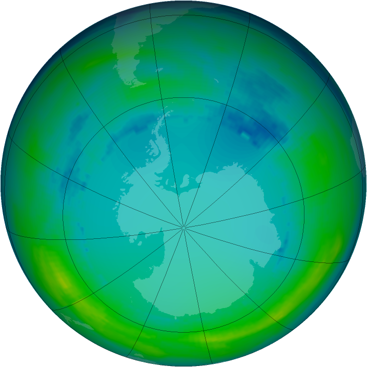 Ozone Map 1992-07-28